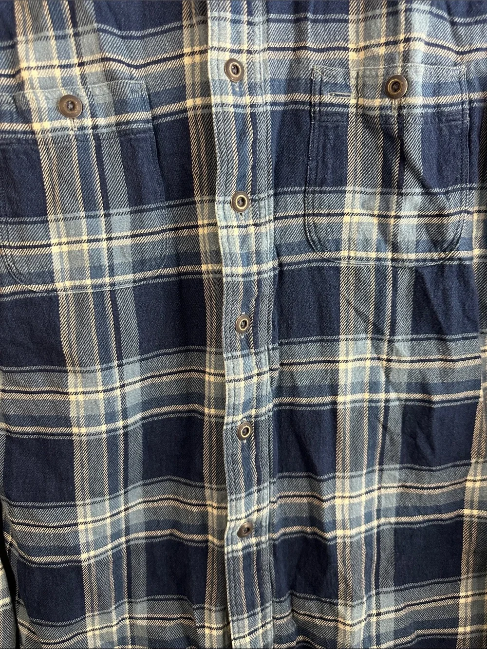 Polo by Ralph Lauren Blue Plaid Cotton Button-Down Shirt